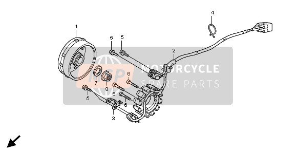 90102V02000, Bolt, Socket, 5X25, Honda, 3