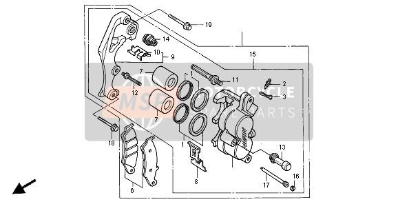 FRONT BRAKE CALIPER