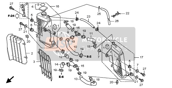 19100MENA30, Radiator Assy., R., Honda, 0