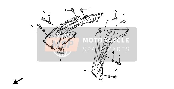 Honda CRF250R 2010 Radiator scherm voor een 2010 Honda CRF250R