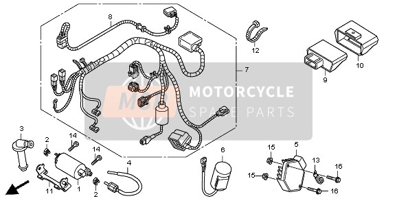 50131KRNA40, Stay, Ignition Coil, Honda, 0