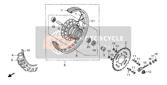 Roue arrière