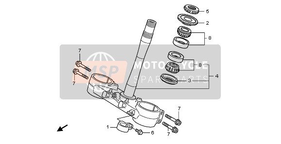 Honda CRF250R 2011 STEERING STEM for a 2011 Honda CRF250R