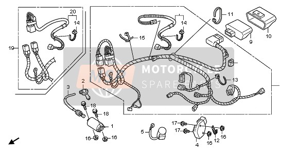 Honda CRF450R 2011 WIRE HARNESS for a 2011 Honda CRF450R