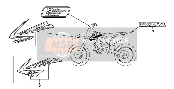 Honda CRF450R 2011 MARK for a 2011 Honda CRF450R