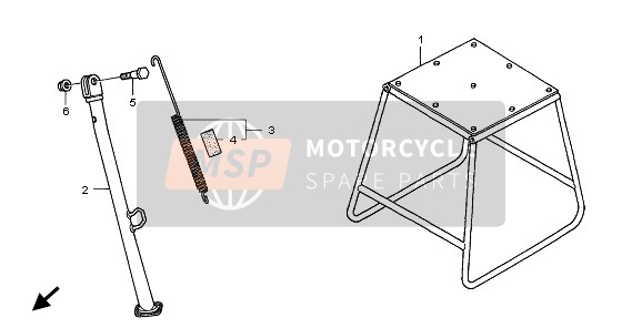 Honda CRF450X 2011 STAND for a 2011 Honda CRF450X