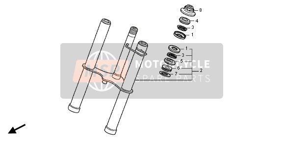 Honda CRF50F 2012 FRONT FORK for a 2012 Honda CRF50F