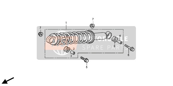 FEDERBEIN HINTEN