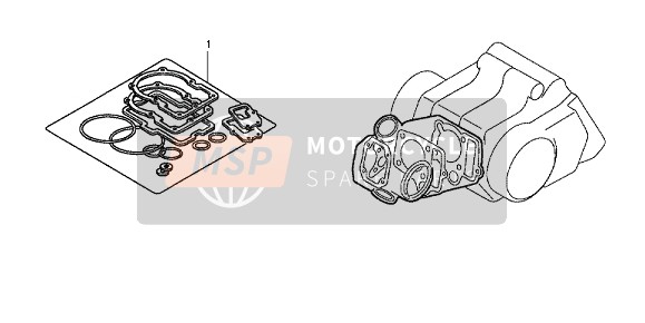 Honda CRF70F 2012 EOP-1 DICHTUNGSSATZ A für ein 2012 Honda CRF70F