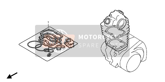 Honda CRF125FB-LW 2014 EOP-1 Gasket Kit A for a 2014 Honda CRF125FB-LW