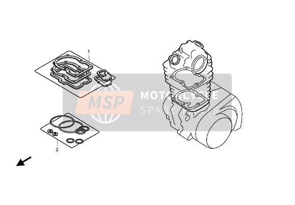 Honda CRF250X 2012 EOP-1 Gasket Kit A for a 2012 Honda CRF250X