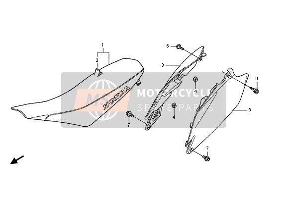 posto a sedere & Coperchio laterale