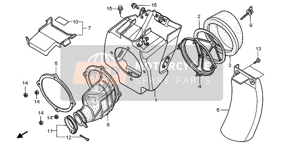 Honda CR80R-SW 1997 AIR CLEANER for a 1997 Honda CR80R-SW