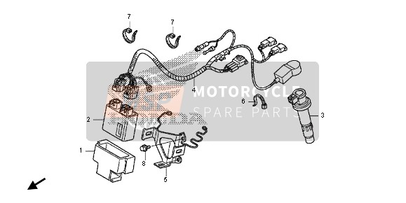 Honda CRF150R-SW 2013 WIRE HARNESS for a 2013 Honda CRF150R-SW