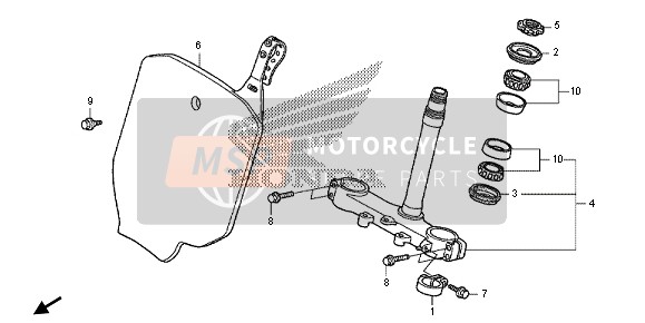 Honda CRF150RB-LW 2013 Tige de direction pour un 2013 Honda CRF150RB-LW