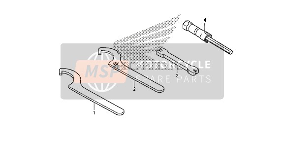 Honda CRF150RB-LW 2013 Gereedschappen voor een 2013 Honda CRF150RB-LW