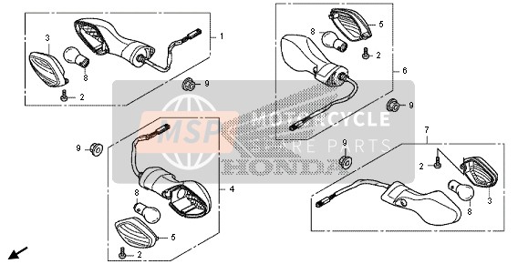 Honda CRF250L 2013 Indicator voor een 2013 Honda CRF250L