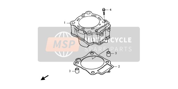 Honda CRF250R 2013 CYLINDER for a 2013 Honda CRF250R