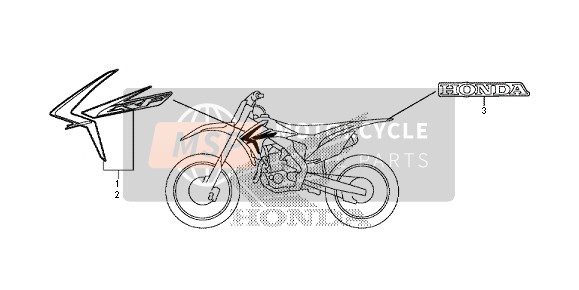 Honda CRF450R 2013 MARK for a 2013 Honda CRF450R