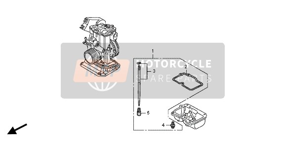 Honda CRF150RB-LW 2012 Carburateur optionele set voor een 2012 Honda CRF150RB-LW
