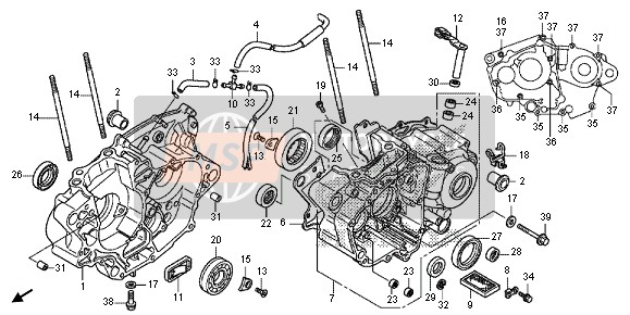 Honda CRF150RB-LW 2013 CRANKCASE for a 2013 Honda CRF150RB-LW