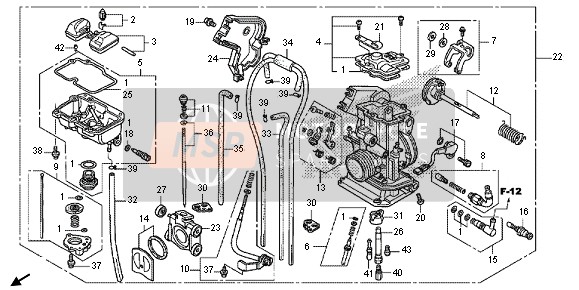 Honda CRF150RB-LW 2013 CARBURETOR for a 2013 Honda CRF150RB-LW