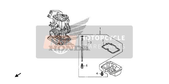 Honda CRF150RB-LW 2013 Carburateur O.P. Kit voor een 2013 Honda CRF150RB-LW