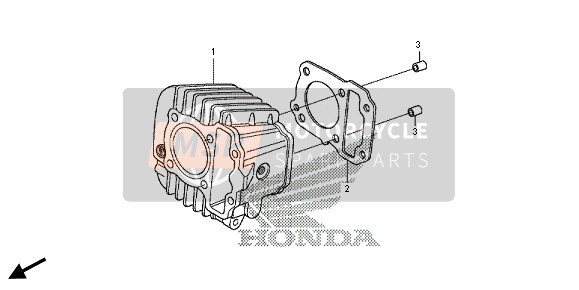 Honda CRF110F 2014 Cilindro para un 2014 Honda CRF110F
