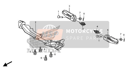 Honda CRF110F 2014 STEP for a 2014 Honda CRF110F