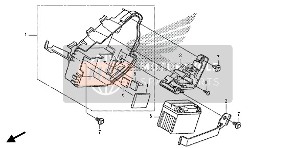 Honda CRF110F 2014 BATTERY for a 2014 Honda CRF110F