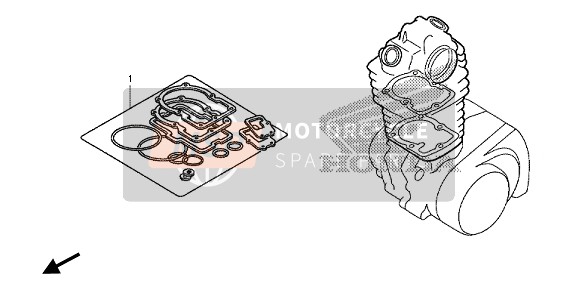 Honda CRF150RB-LW 2014 EOP-1 Gasket Kit A for a 2014 Honda CRF150RB-LW