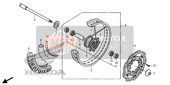 Roue avant