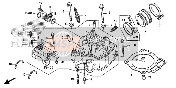 12010MENA80, Head Assy., Cylinder, Honda, 0