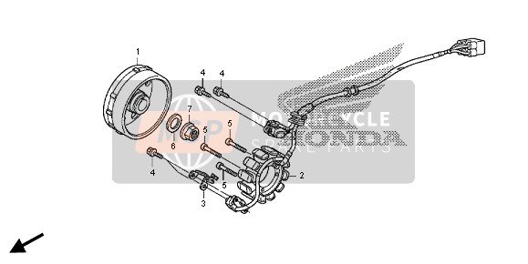 Honda CRF450R 2014 GENERATOR für ein 2014 Honda CRF450R