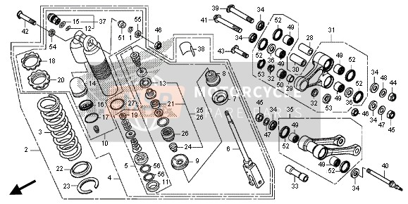 52425MENA81, Case Comp., Rr., Honda, 0