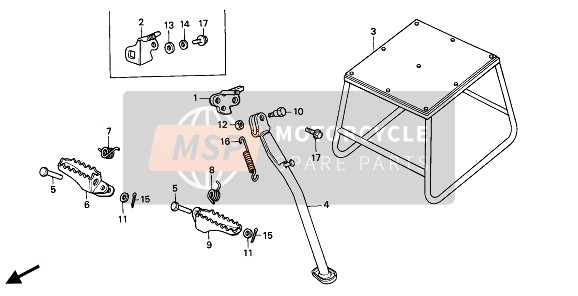 9501472402, Spring D, Side Stand, Honda, 2