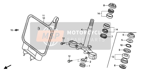 Honda CR80R 1985 GABELBRÜCKE für ein 1985 Honda CR80R