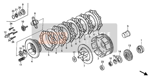 22361KK1000, Plate, Clutch Lifter, Honda, 0