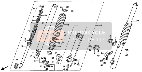 45462KG0000, Clamp B, Fr. Brake Cable, Honda, 1