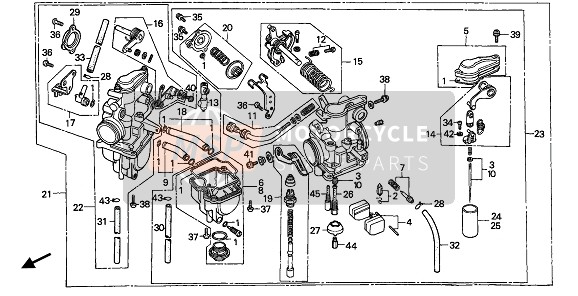 16046MK2014, Valve Set, Starter (Carburetor No.), Honda, 0