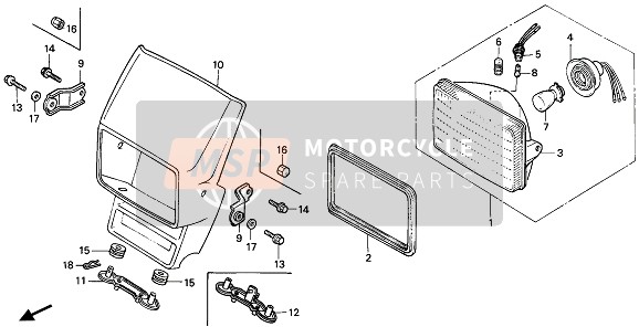 90190MG3000, Flensbout, 8X12, Honda, 1