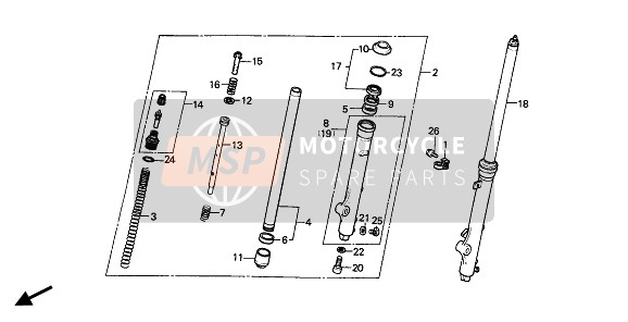 51490GC4830, Seal Set, Fr. Fork, Honda, 1