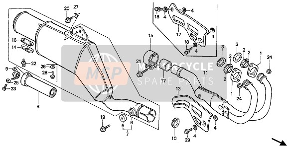 963001001600, Boulon De Bride,  10X16, Honda, 0