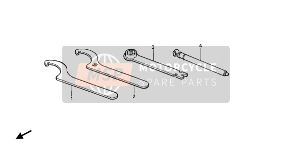 Honda CR80R 1988 Outils pour un 1988 Honda CR80R