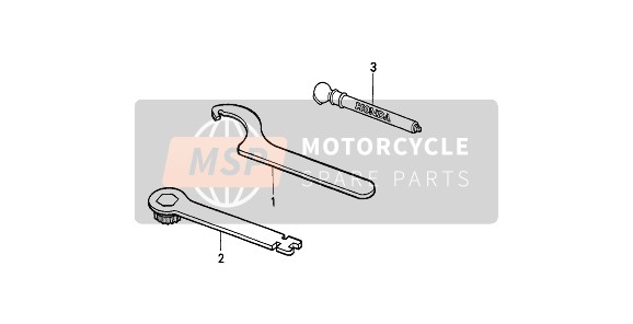 Honda CR500R (2) 1990 Gereedschappen voor een 1990 Honda CR500R (2)