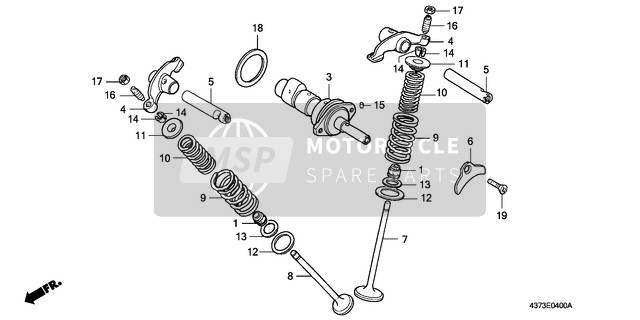 Honda XL125S 1983 Arbre à cames/Soupape pour un 1983 Honda XL125S