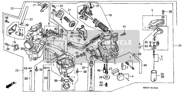 16101KK0004, Carburetor Assy,R, Honda, 0