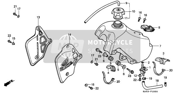 90131S0XA00, Vis,  Renfort 6X16, Honda, 1