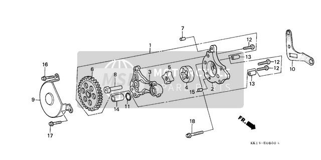 Oil Pump (1) (XR250RE)