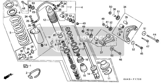 52410KA4741, Damper Comp., Rr., Honda, 0